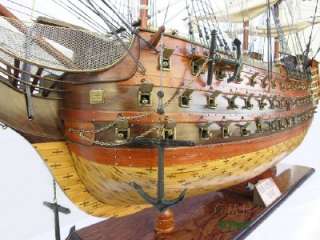 LARGE HMS VICTORY LORD NELSONS FLAGSHIP WOOD MODEL 58  