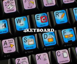 The Graphisoft ArchiCAD keyboard stickers are designed to improve your 