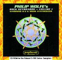Philip Wolfes Rock Keyboards CD ROM for Roland S 760  