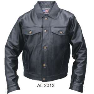  Mens Denim style Premium Buffalo Motorcycle jacket 