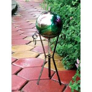   Stainless Steel Designer Gazing Globe Sunset Patio, Lawn & Garden