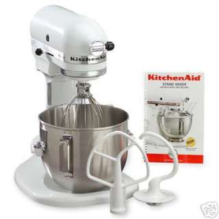 BRAND NEW KITCHENAID COMMERCIAL 5 QT HEAVY DUTY STAND MIXER WHITE Made 