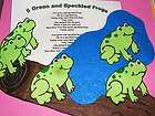 Felt/ Flannel Board Story   5 Green and Speckled Frogs  educational 