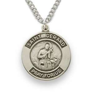   St. Gerrard, Patron of Expectant Mothers Medal on 18 Chain Jewelry
