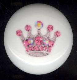 Fairy Princess CROWN Knobs   Plain without Jewels  