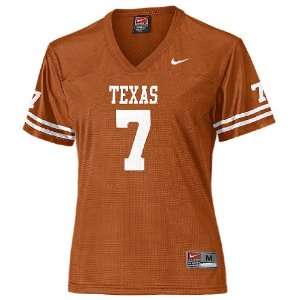  Nike Women?s Texas Longhorns #7 Burnt Orange Football Jersey 