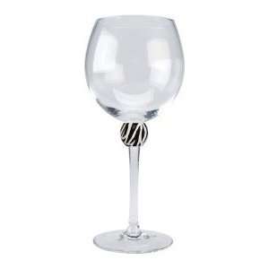 Zebra Wine Glass  Part of the Wild Animal Collection  