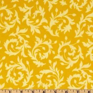  44 Wide Bijoux Swirly Buds Gold By The Yard heather_bailey 