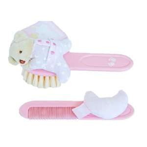  Tuc Tuc Pink Baby Hair Brush and Comb Set. Moons & Stars 