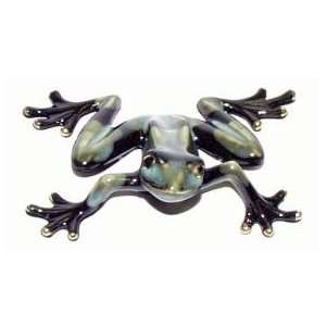  Green/Black Frog ~ 5.25 x 3.5 Inch