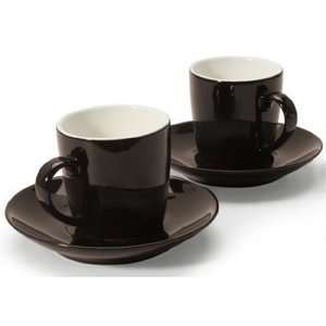  BIA Cordon Bleu Espresso Cup & Saucer Sets   Brown 