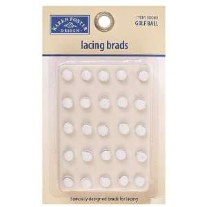   Foster Lacing Brads 25/Package, Golf Ball White Arts, Crafts & Sewing