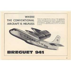  1960 Breguet 941 Where Conventional Aircraft is Helpless 