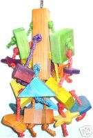 BIRD,TOY,PARROT,TOYS,NEW,WOOD,SISAL,LARGE,MACAW,TOO 533  