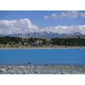  Sediment Causes Blue Colour in Lake Tekapo, Canterbury, New Zealand 