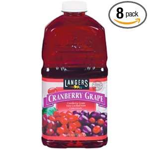 Langers Cranberry Grape Juice, 64 Ounce (Pack of 8)  
