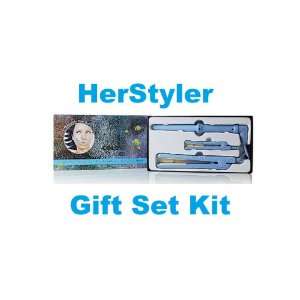   Hair Gift Set Kit, Full Size and Mini Straightener, and Grande Curling