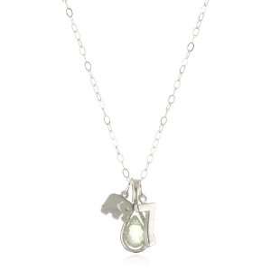 Dogeared Jewels & Gifts 3 wishes Sterling Silver Elephant/ 7/ Green 