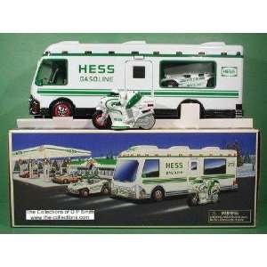  1998 HESS TRUCK RV W/ DUNE BUGGY & MOTORCYCLE Everything 