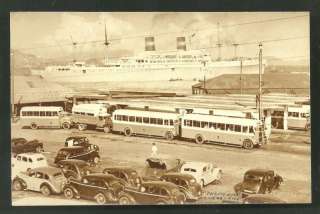 Hong Kong rppc Ferry Station SS Cleveland Bus Car 50s  