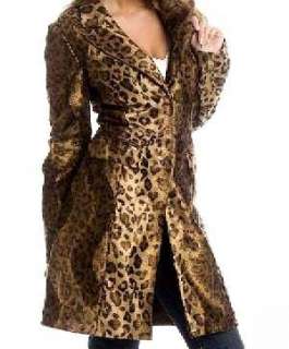 Marciano Guess Leopard Trench Coat NWT $398+, Size M (46 