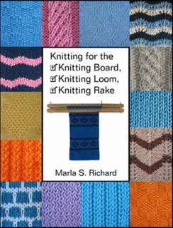 Pile of Projects for the Knitting Board, Loom, Rake Bk  