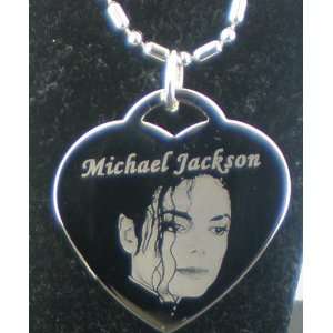   Jackson TRIBUTE PLAIN HEART Shaped tag necklace 