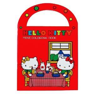  Hello Kitty Mini Coloring Book Red Toys & Games