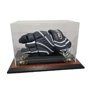  Hockey Player Glove Display Case, Brown   Nashvile 