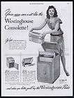   Westinghouse Consolette Lift Out Console Radio Record Player Print Ad