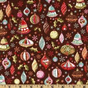  44 Wide Moda Fruitcake Small Ornaments Hot Cocoa Fabric 