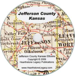   COUNTY, KANSAS Oskaloosa KS 1883 + 1893 History Genealogy plus 10 maps