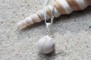 SALE SEA BEACH GLASS BEACH MARBLE NECKLACE NEUTRAL COLORED FLAWLESS 