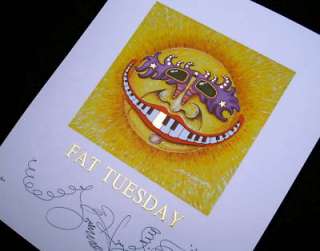 MARDI GRAS 2010 New Orleans print FAT TUESDAY LimitedED  