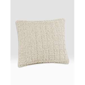  Natori Soho Square Knit Accent Pillow   Pearl