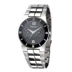   .99   Kenneth Cole Mens KC3694 Reaction Black Dial Silver Tone Watch