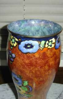 REGAL WARE RPC MADE IN ENGLAND HAND PAINTED FLORAL VASE  
