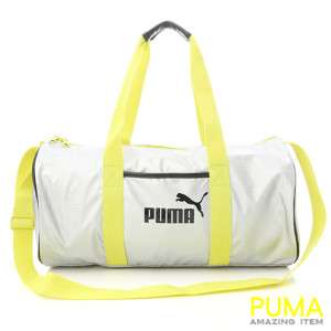 BN PUMA Dizzy Shoulder Messenger Gym Bag Silver  