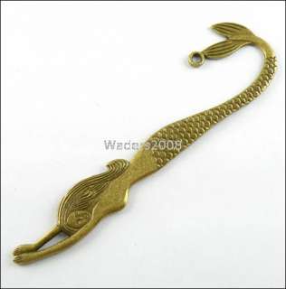B542/ 3Pcs Antiqued bronze Mermaid Bookmarks 34×122mm  
