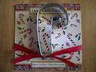 Brownlow Metal/Tin Christmas Candy cane Cookie Cutter w Recipe NW
