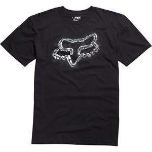  Fox Racing Mirrored Head T Shirt   X Large/Black 