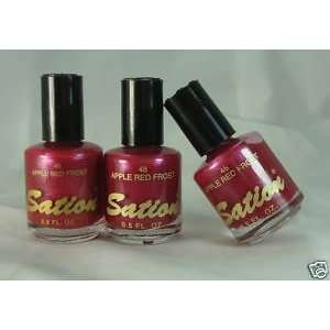  Sation # 48 Apple Red Frost Polish Lacquer Everything 