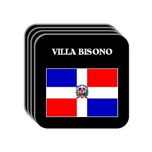 Dominican Republic   VILLA BISONO Set of 4 Mini Mousepad Coasters