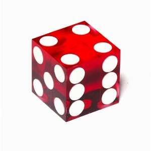  3/4 Red Trans. Precision Casino Craps Dice Toys & Games