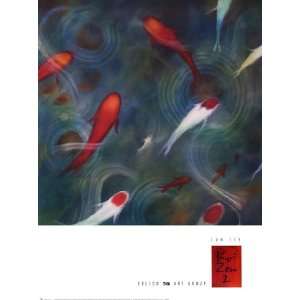  Lun Tse   Koi Zen 2 Size 32x24 by Lun Tse 24x32