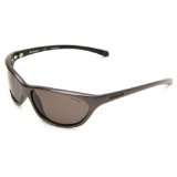   Sunglasses,Metallic Gunmetal & Shiny Black Frame/Grey Lens,One Size