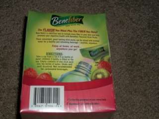 Benefiber Fiber Drink Mix Kiwi Strawberry Flavored Stick Packs 24count 