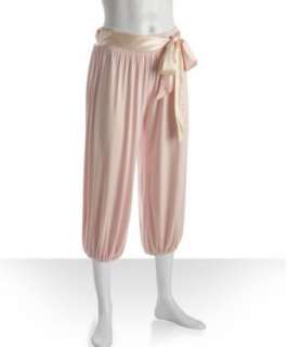 by Allen Schwartz pink silk jersey Harlow pajama harem pants 