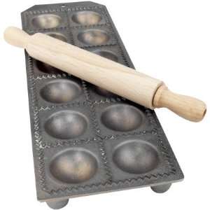  Round Italian Ravioli Maker with Rolling Pin Kitchen 