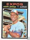 1971 TOPPS SET, #418 Adolfo Phillips, Montreal Expos, EXMT/NRMT  